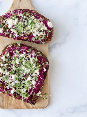 Roasted Beet Toast