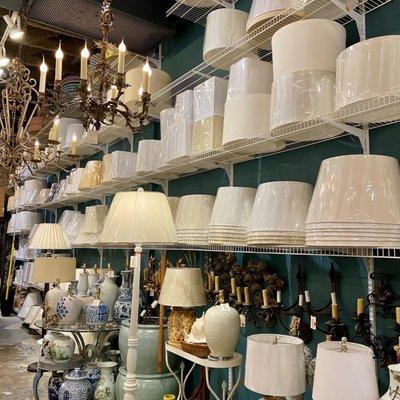 Great stock of lampshades!