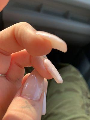 Dent in nails