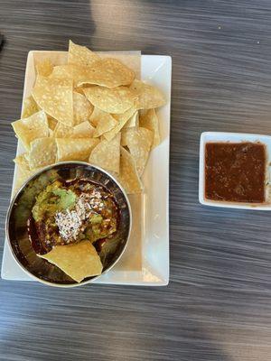 Chips and guacamole