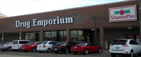 Drug Emporium is located at the corner of 82nd and Slide in the same shopping as Hastings (next to Rosas)