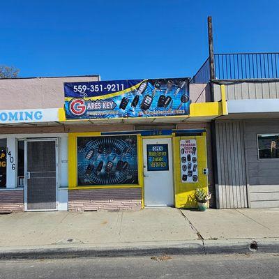 The front entrance of the shop