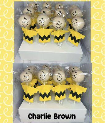 Charlie Brown cake pops
1 Dozen cake pops $48.00
Display box and stand included