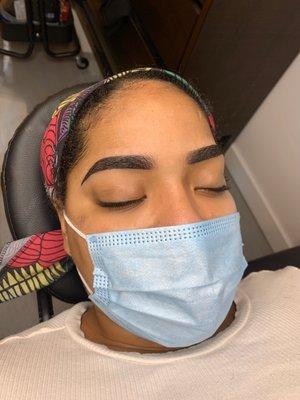 After ombré brows!