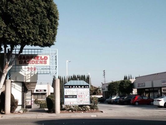 They are inside the "Garfield Gardens" shopping center.