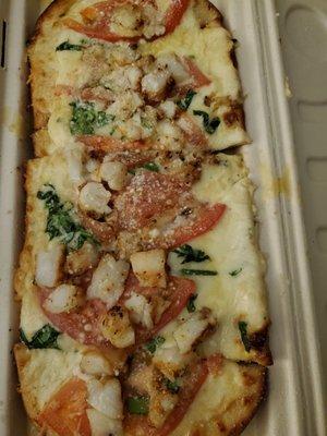 Shrimp flatbread