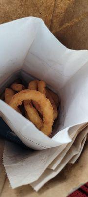 A sorry sack of onion rings