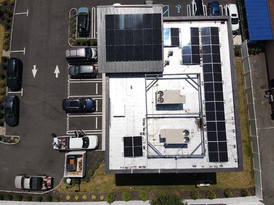 Solar makes sense for small commercial buildings as well. Check out this office building. The solar will create over $175,000 in incentives