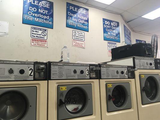 Some of the Junior ($3) and Senior ($4) washing machines. [Giant machines ($5) not pictured here.]