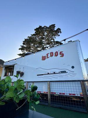 Outside photo of the food truck located next to the Dust Bowl Brewing Company