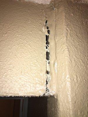 Cracks cause by foundation movement