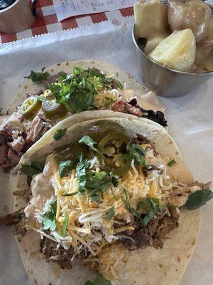 BBQ tacos are big and delicious!