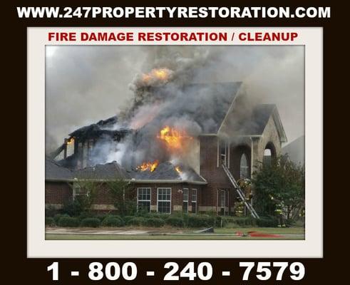 Fire damage restoration, Fire Damage Repairs, Fire Damage Cleanup call 24/7  Property Restoration, 30 Mins Response Time