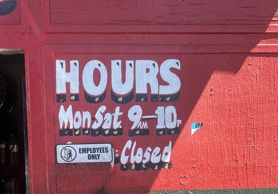 Store hours  They said there open everyday 7 days from 9am - 10pm Which is great during after hours.