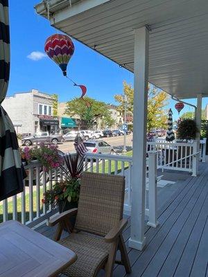 Front Porch of Mill Creek Hotel