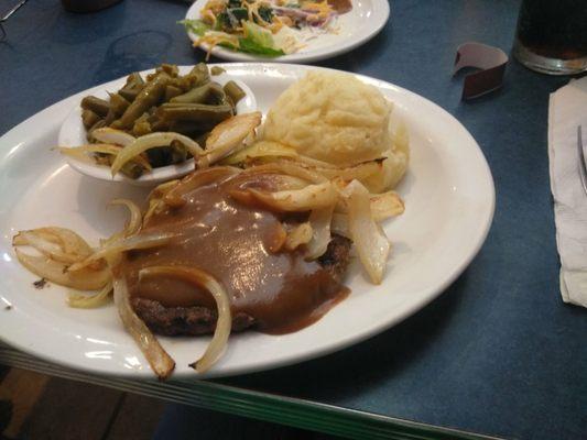 Hamburger steak really good