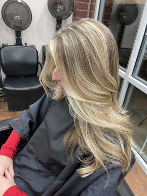 We have amazing blonding specialist here at our Studio. Come get your balayage done! We also specialize in brunettes as well :)