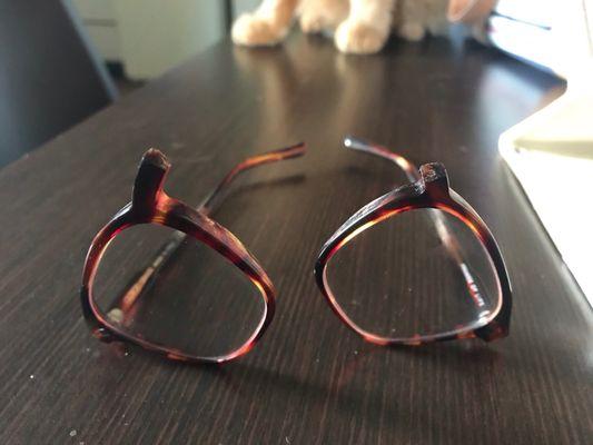 Broken glasses