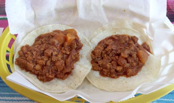 Picadillo tacos