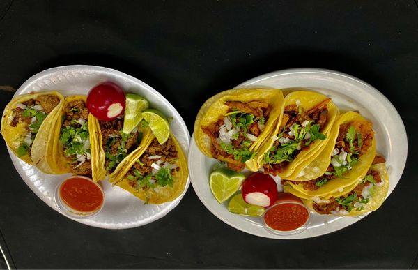 DELICIOSOS TACOS AL PASTOR. Y ASADA