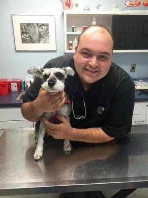 Dr. Joe and his patient Joy W.