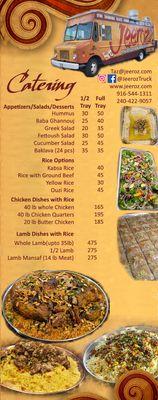 Catering Menu