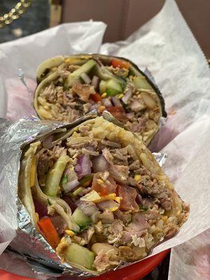 Grilled Chicken Burrito (with extra meat!)