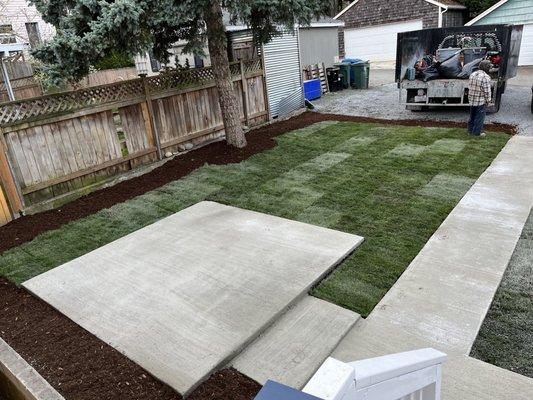 Yard Renovation Done In Seattle.