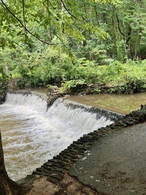 Man-made waterfall