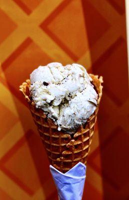 PURE BLISS!!! Hand dipped Mint Chip in a homemade waffle cone served with a friendly smile.