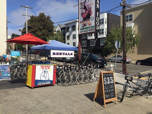 We have a huge selection of bikes for your adventure in San Francisco!