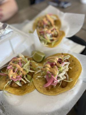 Fish tacos shrimp tacos.