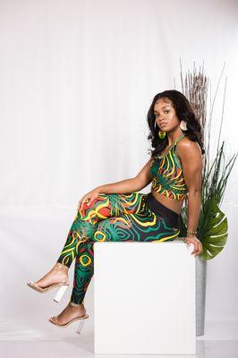 Rasta love leggings set