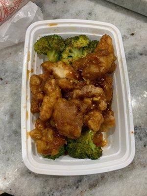 General tso's was gross and dry