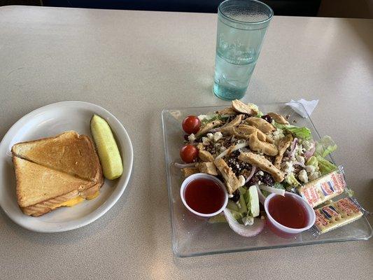 Michigan Cherry salad and good ole grilled cheese.