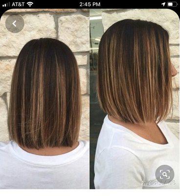 Went into salon with this (this isn't me- just for reference)