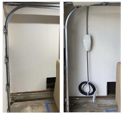 Before and After: Tesla charger!