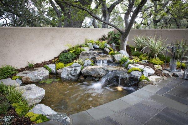 Pasadena Showcase House of Design 2019 - Koi Pond in Shaded Patio