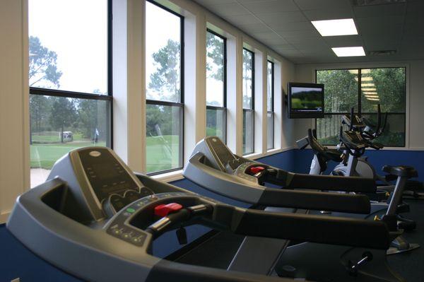 Members and lodging guests have access to one of the only gym facilities in the area.