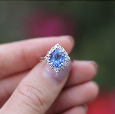 A custom engagement ring we made for a client