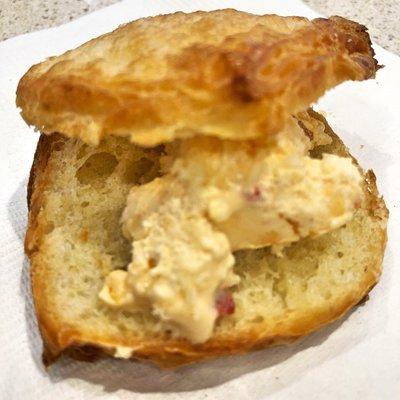 Croissant with pimento cheese