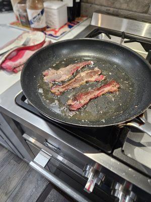 Beef bacon