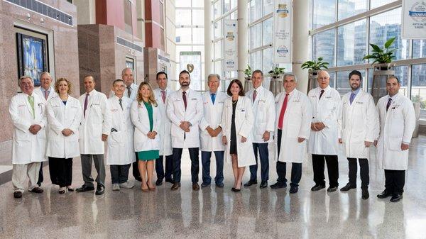 We have 16 cardiologists and surgeons on staff at The Texas Heart Institute Center for Cardiovasuclar Care