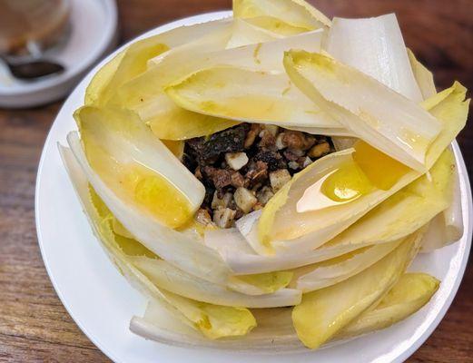 Endive with Walnuts, Anchovhy and Ubriaco Rosso