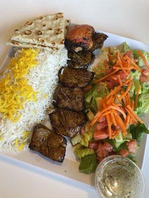 Lamb Kabob Entree - $19