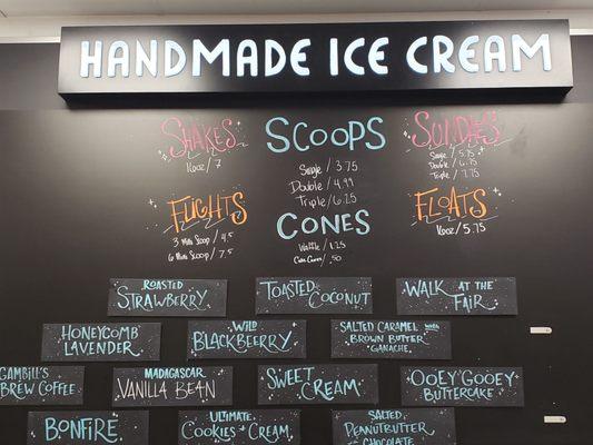 Hand made ice cream!