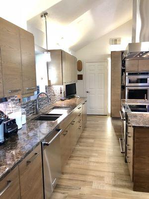 Chef's Kitchen remodel with all types of pullouts. Jennifer Drive Boerne, Tx