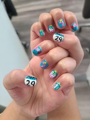 Birthday nails