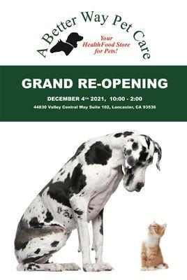 Grand Re- Opening 12/4/21