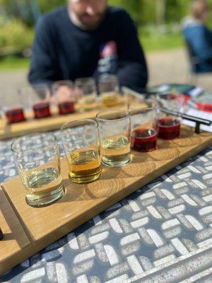 Wine tasting flight